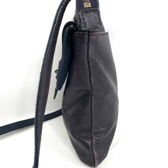 Fossil Navy Blue Leather Swing Pack Hipster Front Flap Crossbody Bag ZB5055 - Picture 5 of 10